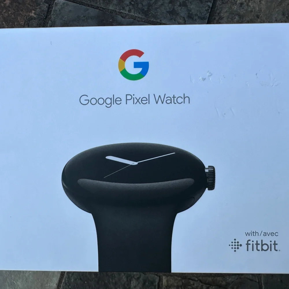 Google Pixel Watch Matte Black Stainless Steel Obsidian Band NEW SEALED